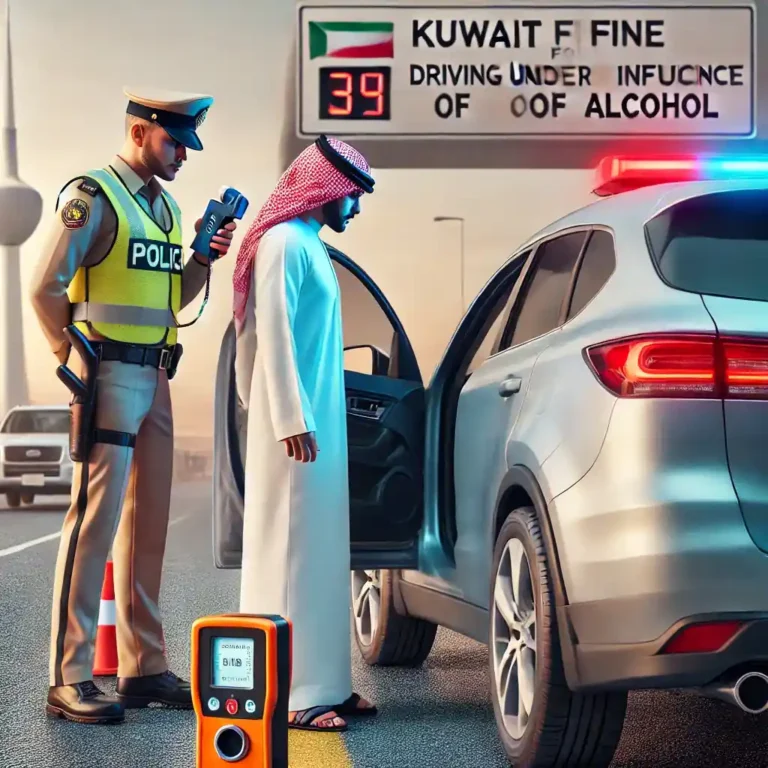 Kuwait Fine for Driving Under the Influence of Alcohol